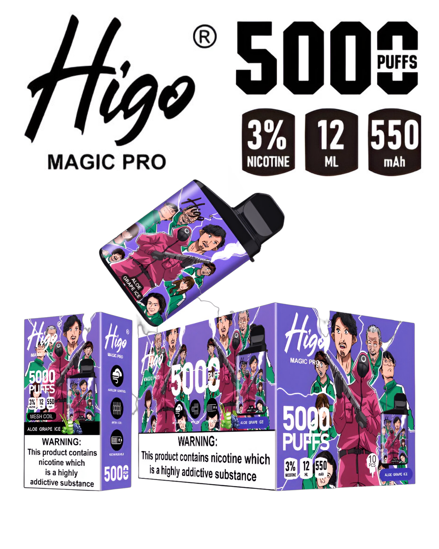 HIGO 5000 PUFFS VAPEPEN