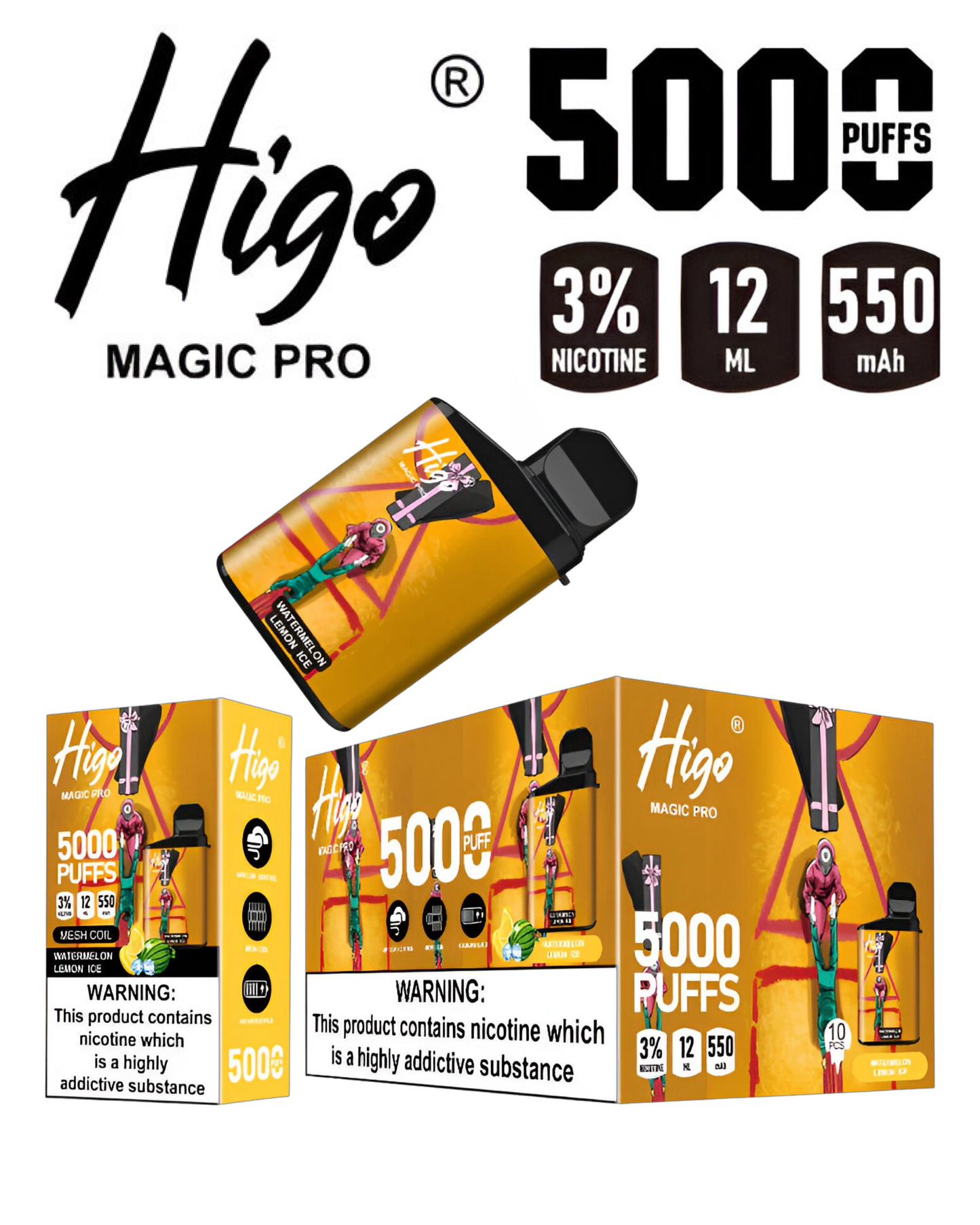 HIGO 5000 PUFFS VAPEPEN