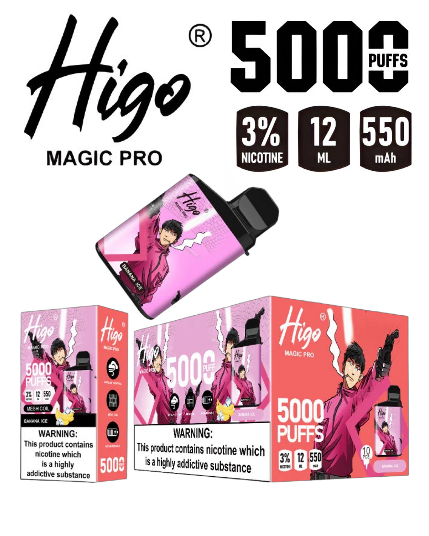 HIGO 5000 PUFFS VAPEPEN